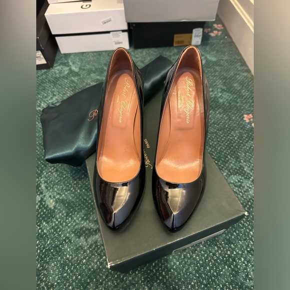 Robert clergerie black patent wedges - Picture 5 of 5